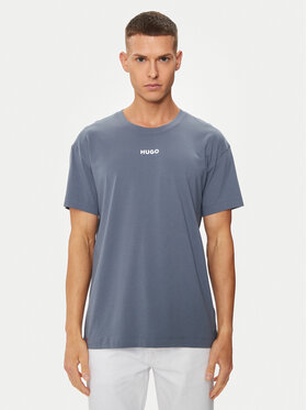 HUGO Hugo T-shirt Linked 50518646 Plava Relaxed Fit