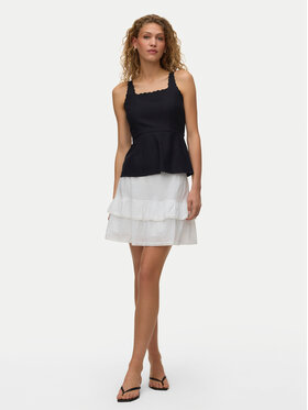 Vero Moda Vero Moda Mini krilo Trine 10342736 Bela Regular Fit