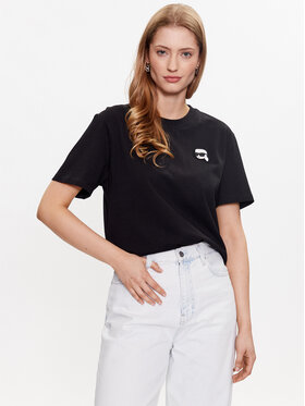 KARL LAGERFELD KARL LAGERFELD T-shirt Ikonik 2.0 230W1721 Nero Relaxed Fit