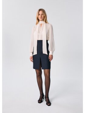 MARI PRETI MARI PRETI Spódnica ołówkowa Tenis Navy Granatowy Regular Fit