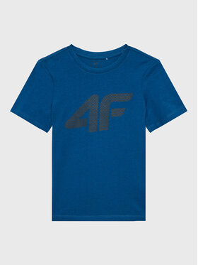 4F 4F T-shirt HJZ22-JTSM002 Tamnoplava Regular Fit
