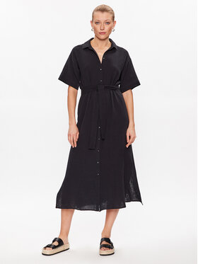 Vero Moda Vero Moda Košilové šaty Natali 10283129 Černá Regular Fit