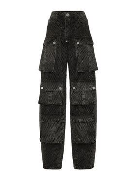 PHILIPP PLEIN PHILIPP PLEIN Jeansy 22365 Černá Cargo Fit