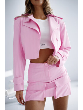 LilaLou LilaLou Spódnica mini Roksana Różowy jasny Regular Fit
