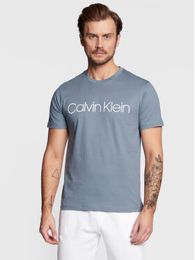 Calvin Klein Calvin Klein T-Shirt Front Logo K10K103078 Modrá Regular Fit
