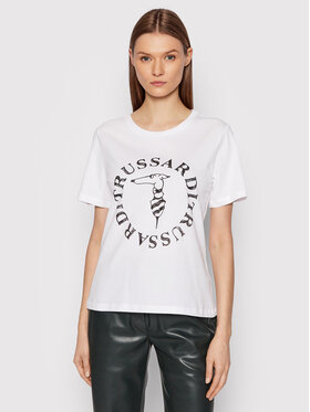 Trussardi Trussardi T-shirt 56T00479 Bijela Regular Fit