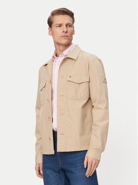 Tommy Hilfiger Tommy Hilfiger Marškinių švarkas MW0MW38712 Šviesiai smėlinė Regular Fit