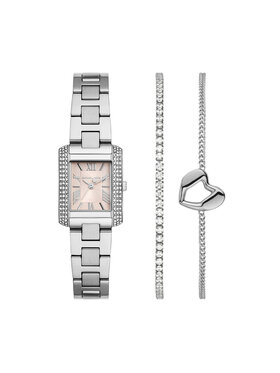Michael Kors Michael Kors Set de ceas și brățară Emery Set MK7514SET Argintiu