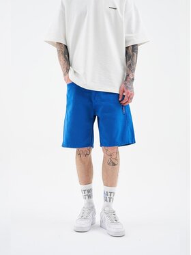 MyStars MyStars Szorty jeansowe Krótkie Spodenki Jeansowe Męskie Niebieskie MyStars Washing Basic 30 Niebieski Regular Fit