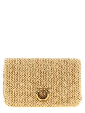 PINKO PINKO Torebka Beige Polypropylene Clutch Beżowy