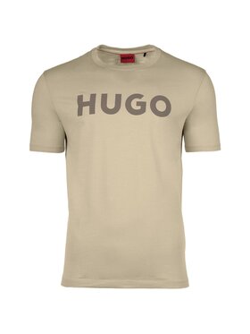 HUGO HUGO T-Shirt 14923 Beżowy Comfort Fit