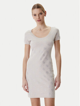 Guess Guess Трикотажна сукня W6RK92 Z3JD2 Бежевий Regular Fit