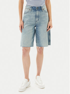 Wrangler Wrangler Džínové šortky Jort 112362710 Modrá Relaxed Fit