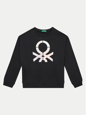 United Colors Of Benetton United Colors Of Benetton Sweatshirt 3J68C10L8 Schwarz Regular Fit