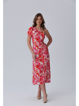 LAURELLA LAURELLA Sukienka codzienna 4SS275 Różowy Regular Fit