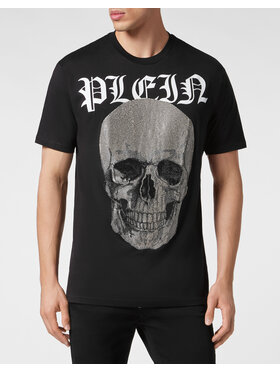 PHILIPP PLEIN PHILIPP PLEIN Tričko 6015 Čierna Regular Fit