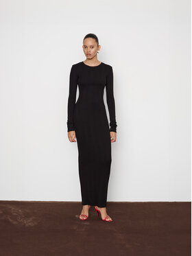 La Mania La Mania Každodenné šaty WILLOW Čierna Classic Fit
