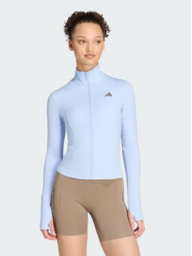 adidas adidas Kurtka do biegania 167809 Niebieski jasny Slim Fit