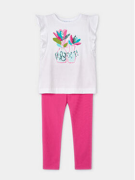 Mayoral Mayoral T-krekla un legingu komplekts 3703 Rozā Regular Fit