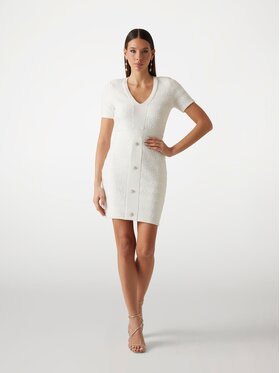 Guess Guess Sukienka codzienna 170219 Biały Classic Fit