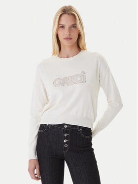 Gaudi Gaudi Sweter 521BD53023 Beżowy Regular Fit