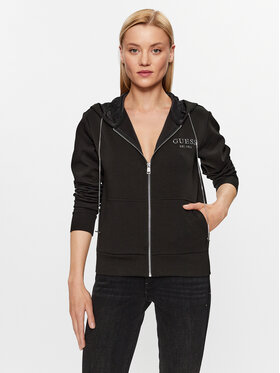 Guess Guess Mikina W3YQ15 KB932 Černá Regular Fit