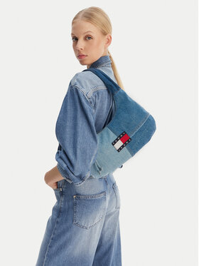 Tommy Jeans Tommy Jeans Kabelka Tjw Denim Patchwork Shoulder Bag AW0AW18471 Modrá