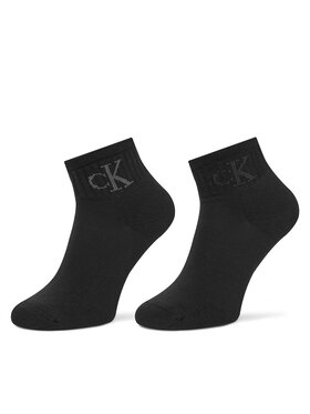 Calvin Klein Jeans Calvin Klein Jeans Комплект 2 чифта къси чорапи дамски 701230599 Черен