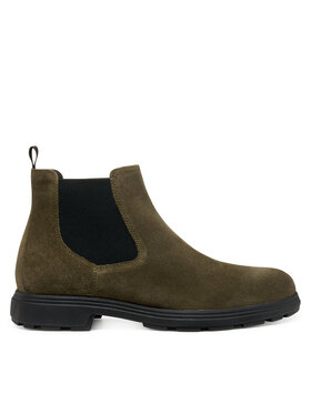Geox Geox Kotníková obuv s elastickým prvkem U Meiern U56LZA 00023 C3009 Khaki