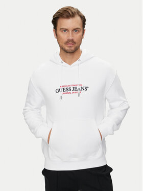 Guess Jeans Guess Jeans Majica dugih rukava M4YQ23 K9V31 Bijela Classic Fit