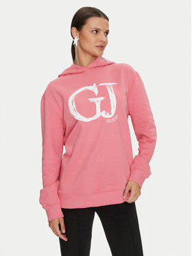 Guess Guess Majica dugih rukava Sara V4YQ00 K68I4 Ružičasta Relaxed Fit