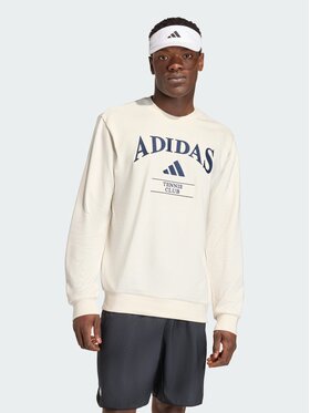 adidas adidas Bluza Heritage Graphic Crew Biały Regular Fit