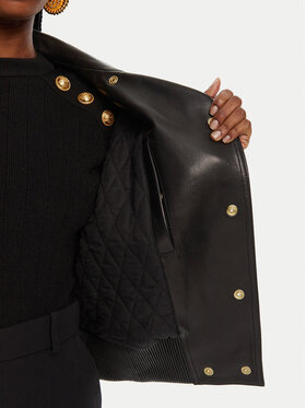 Μπουφάν δερμάτινο Balmain φωτογραφία