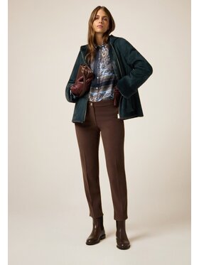 Oltre Oltre Pantaloni di tessuto P011R009067N032 Marrone Regular Fit