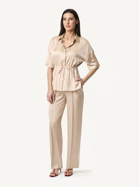KMX KMX Bluzka 503530001 Beżowy Fitted Fit