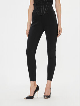 Elisabetta Franchi Elisabetta Franchi Kalhoty z materiálu PA-036-37E2-V420 Černá Slim Fit