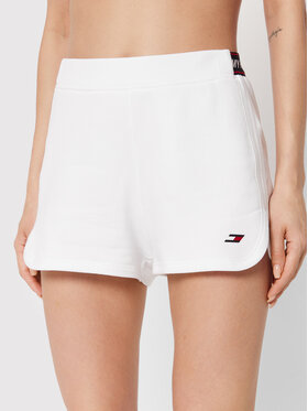 Tommy Hilfiger Tommy Hilfiger Sportovní kraťasy Tape S10S101432 Bílá Regular Fit