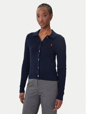 Polo Ralph Lauren Polo Ralph Lauren Kardigan 211971881501 Tmavomodrá Slim Fit