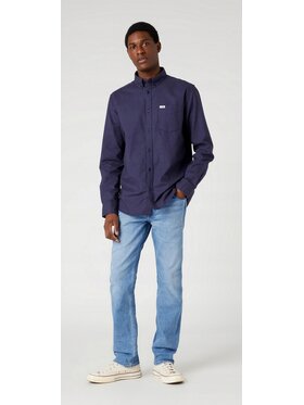 Wrangler Wrangler Jeansy Greensboro Niebieski Regular Fit