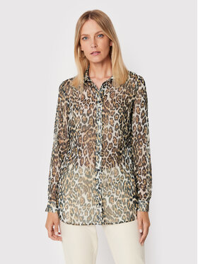 Guess Guess Сорочка W2YH47 WEL02 Коричневий Regular Fit