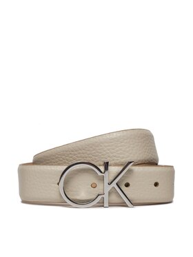 Calvin Klein Calvin Klein Cintura da donna Ck Logo Belt 3.0 Pebble K60K611903 Écru