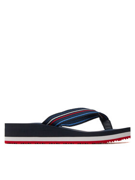 Tommy Hilfiger Japanke Wedge Stripes Beach Sandal FW0FW07858 Tamnoplava