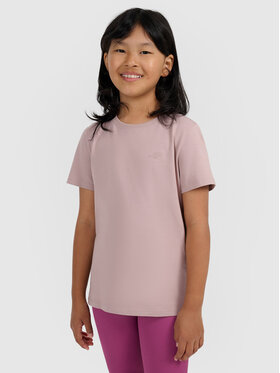 4F 4F T-Shirt BASIC+ Beżowy Oversize