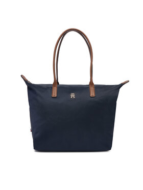 Tommy Hilfiger Tommy Hilfiger Дамска чанта Popette Tote AW0AW17711 Тъмносин