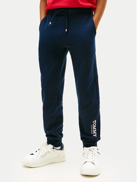 Tommy Hilfiger Tommy Hilfiger Teplákové nohavice Monotype Print KB0KB10167 D Tmavomodrá Regular Fit