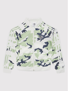 adidas adidas Світшот Camo Sst Track HF7448 Зелений Regular Fit