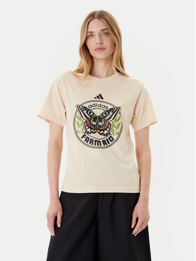 adidas adidas T-shirt FARM Graphic JL8614 Bež Regular Fit