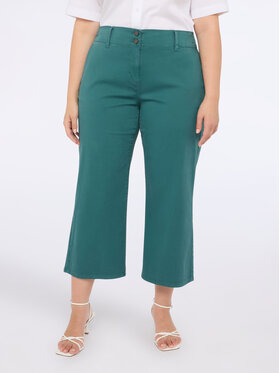 Fiorella Rubino Fiorella Rubino Spodnie materiałowe P726T004983N024 Zielony Cropp Fit