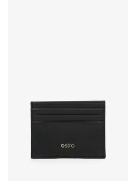 Estro Estro Μικρό Πορτοφόλι Ανδρικό ER00114457 Μαύρο