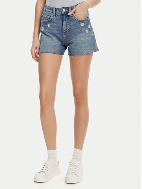 Lee Lee Szorty jeansowe Rider 112363785 Niebieski Straight Fit